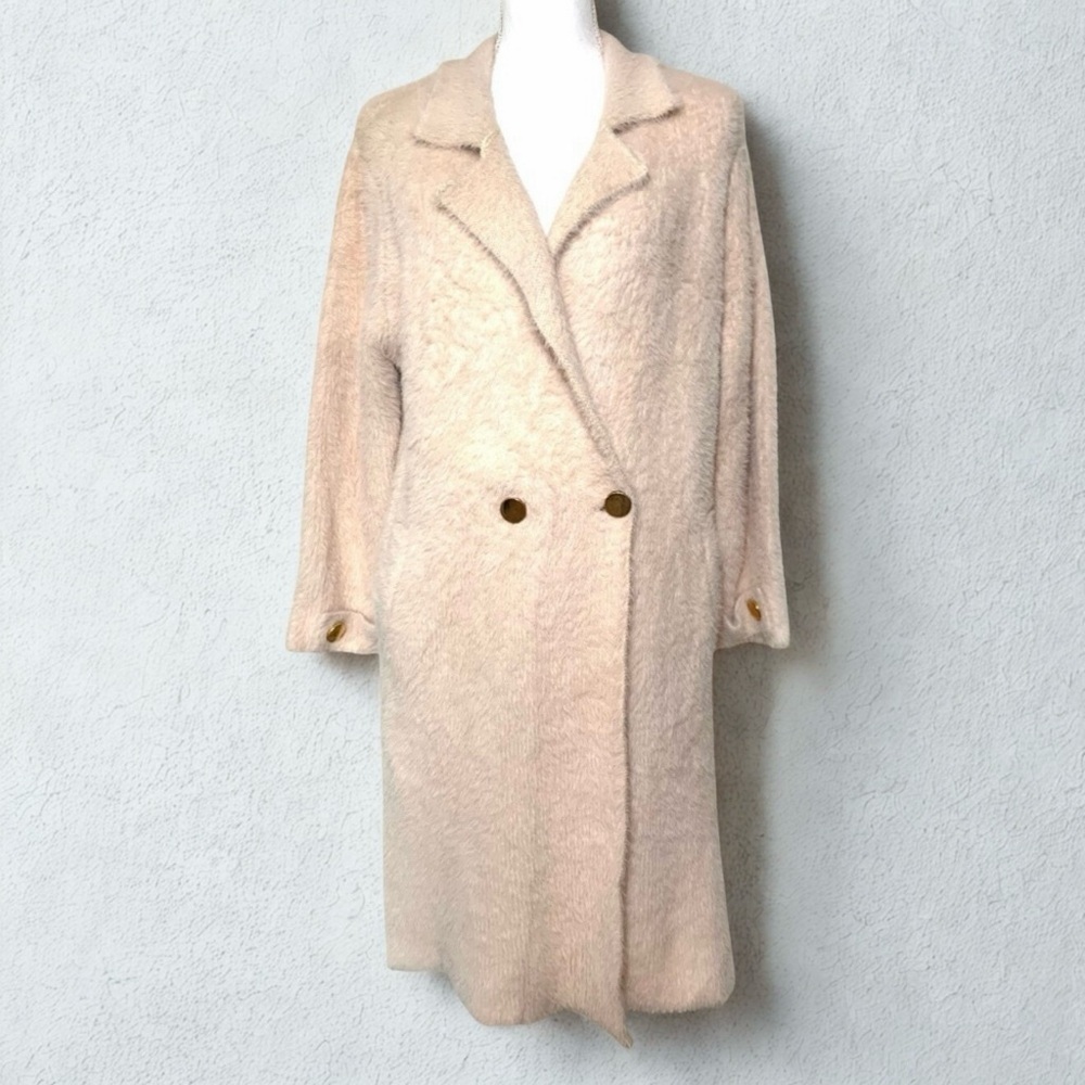 POL Teddy Eyelash Sweater Coat Women Small